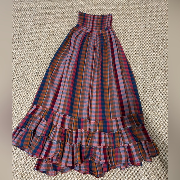 Free People Extra Tropical Plaid Maxi Dress-XS - Picture 2 of 10